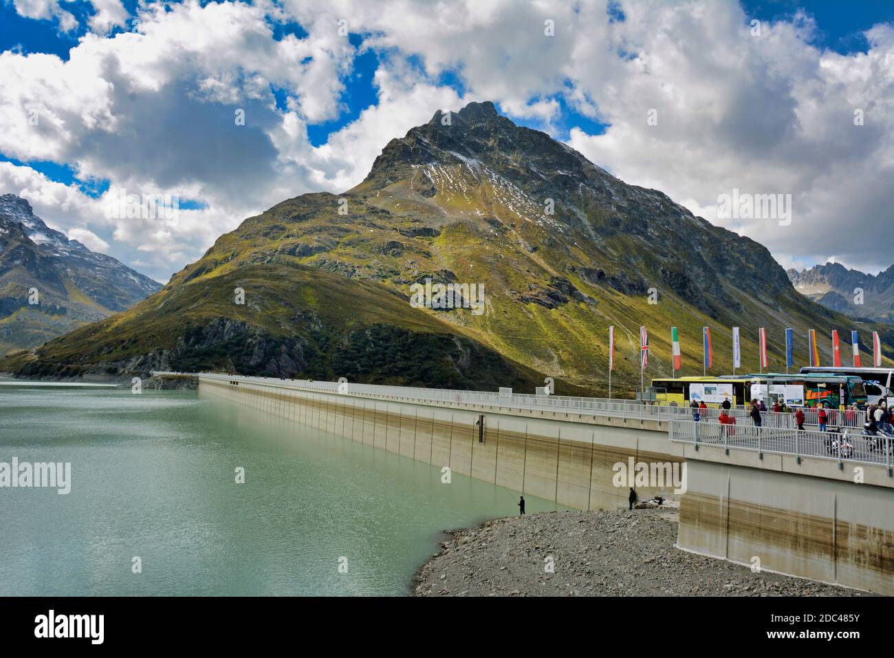 Il bacino di Silvretta, sulle montagne della Silvretta Foto Stock