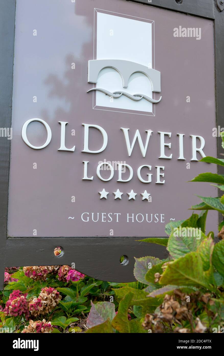 Old Weir Lodge Hotel a Killarney, Contea di Kerry, Irlanda Foto Stock