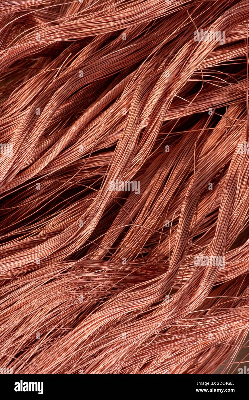 Filo di rame metalli non ferrosi, industria metallurgica dei prodotti Foto Stock