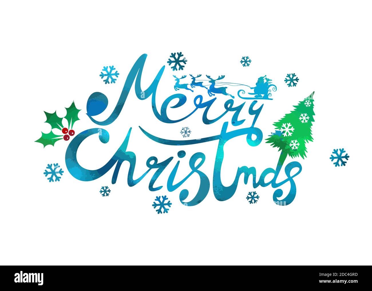 Texte sur Buon Natale. Illustrazione vettoriale Illustrazione Vettoriale
