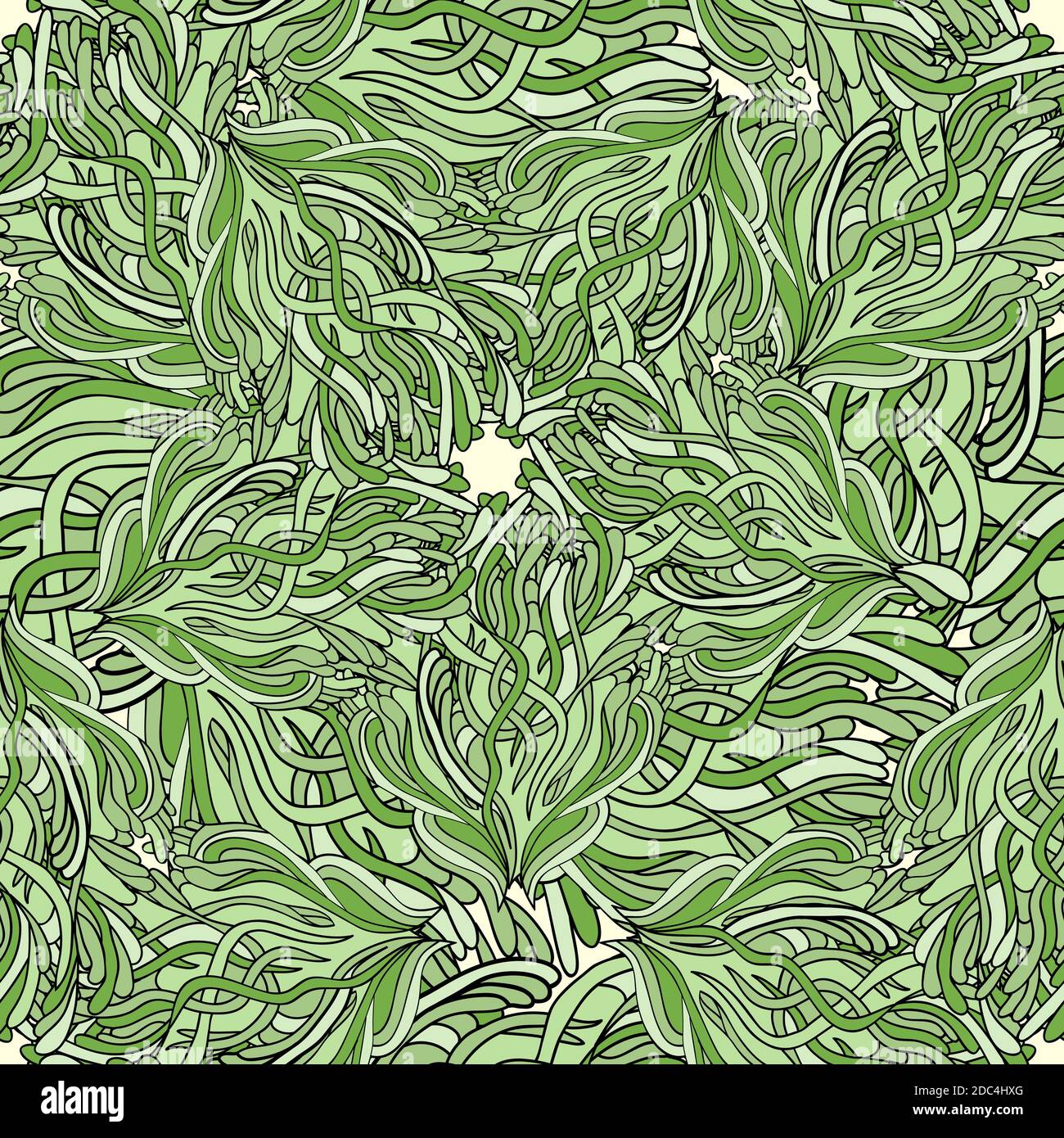 Motivo senza cuciture a zentangle disegnato a mano. Per carte, inviti, sfondi, riempimenti di motivi, tessuti. Illustrazione Vettoriale