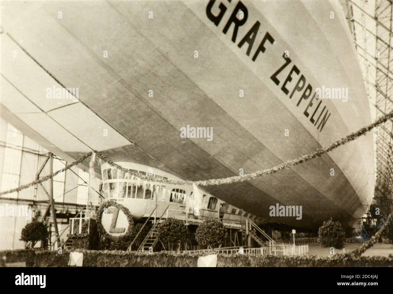 Lavori di costruzione e dettagli del Graf Zeppelin LZ 127 Foto Stock