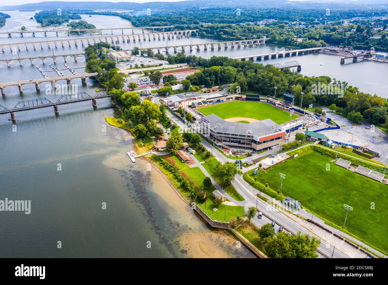 City Island, Harrisburg, Pennsylvania, Stati Uniti Foto Stock