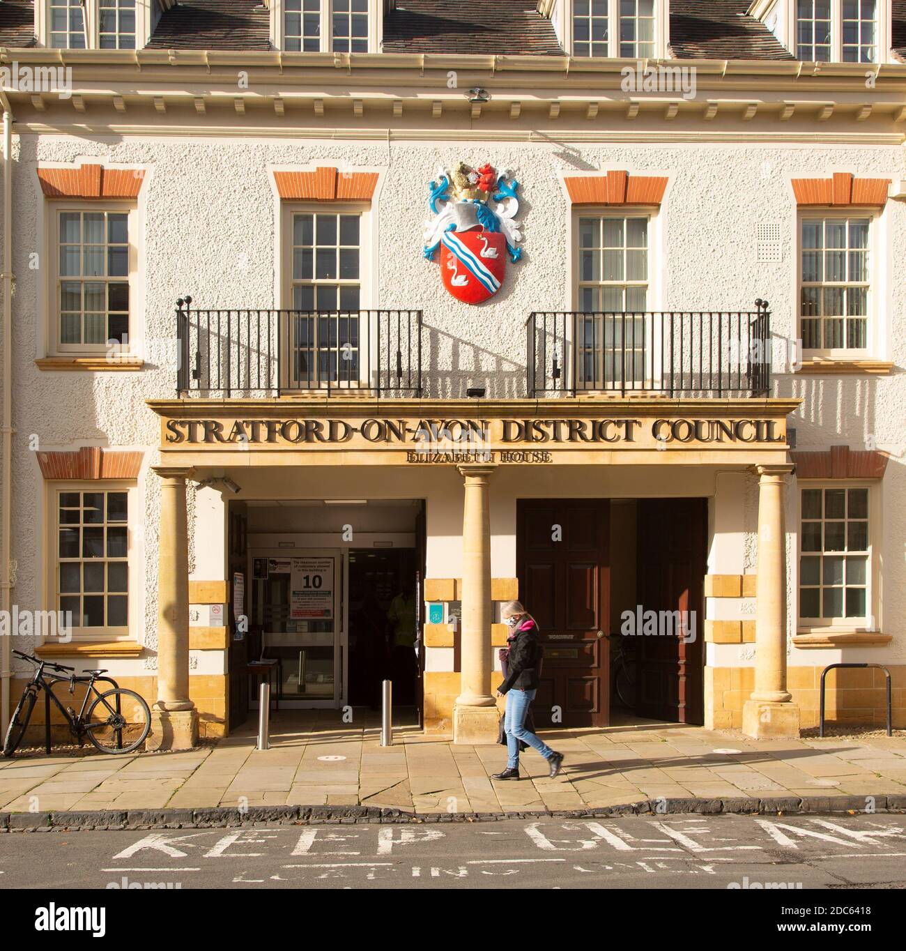 Elizabeth House, sede del governo locale, Stratford-upon-Avon, Warwickshire, Inghilterra, Regno Unito Foto Stock