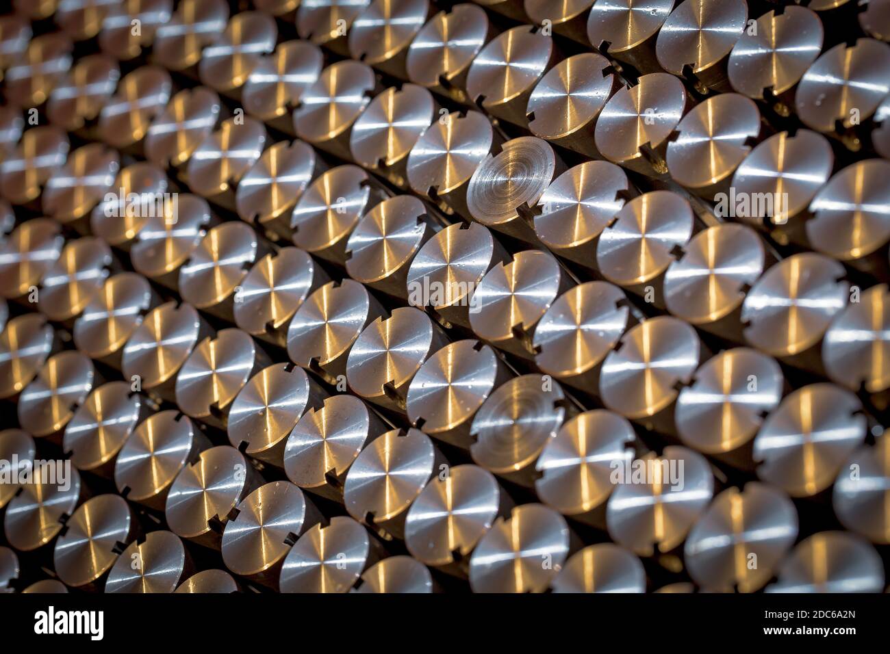 Componenti progettati e fabbricati Foto Stock