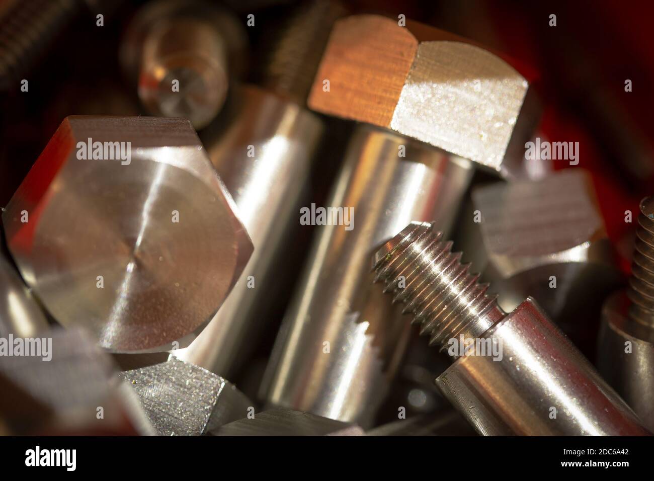 Componenti progettati e fabbricati Foto Stock