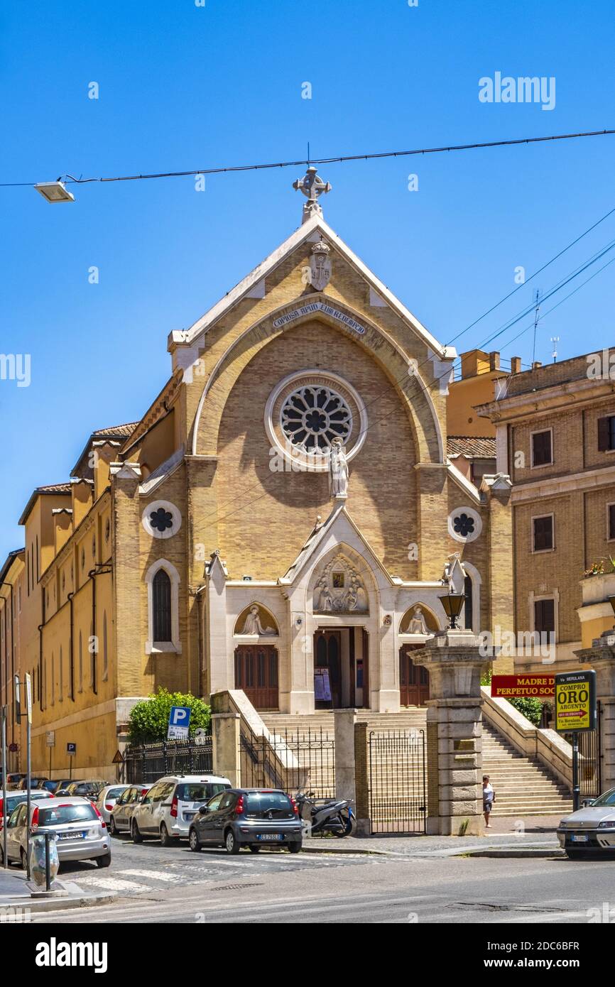 Roma, Italia - 2019/06/16: Chiesa di Sant'Alfonso Liguori - Chiesa di Sant'Alfonso di Liguori all'Esquilino - in Via Merulana sul colle Esquilino i. Foto Stock