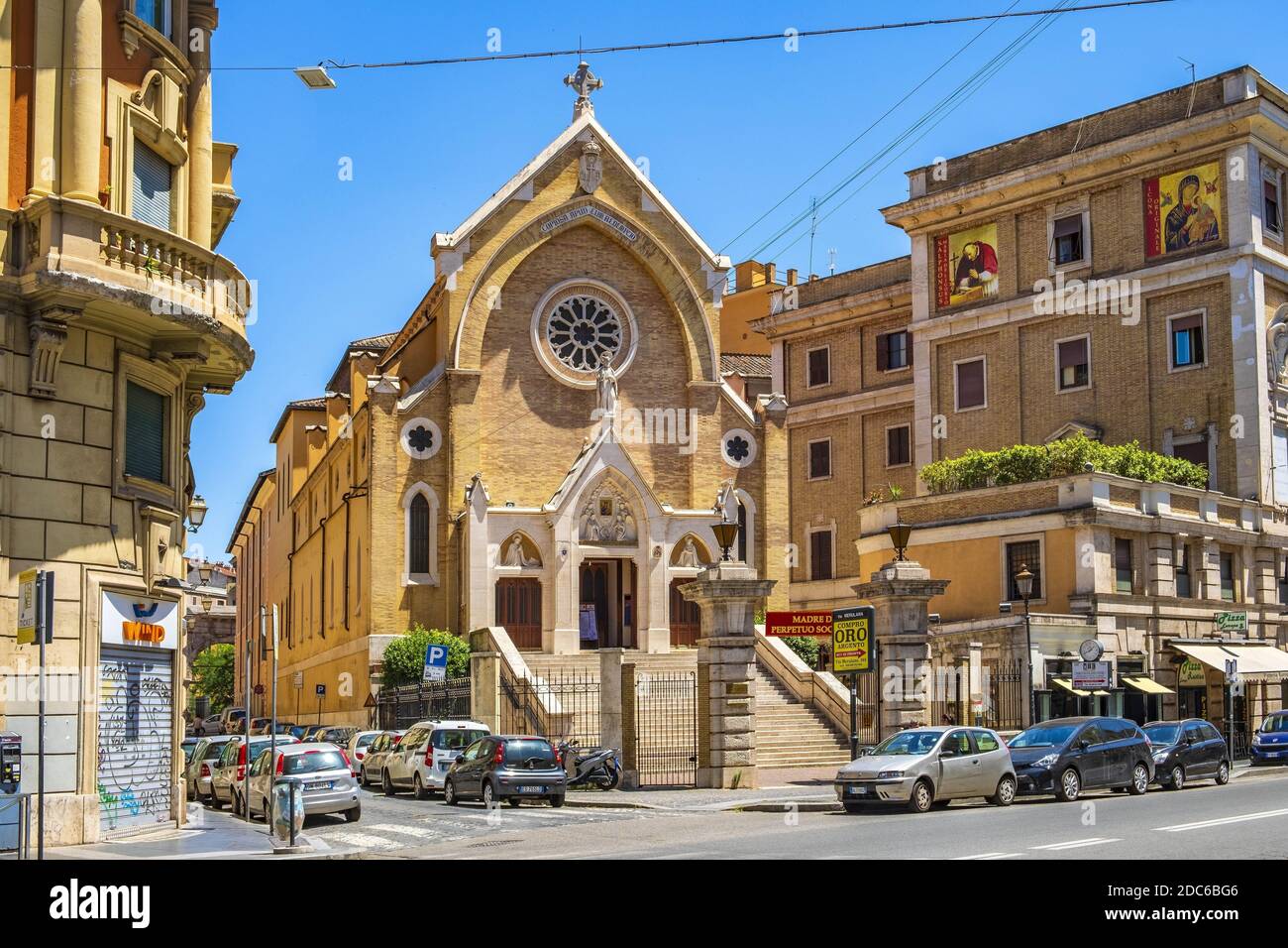 Roma, Italia - 2019/06/16: Chiesa di Sant'Alfonso Liguori - Chiesa di Sant'Alfonso di Liguori all'Esquilino - in Via Merulana sul colle Esquilino i. Foto Stock