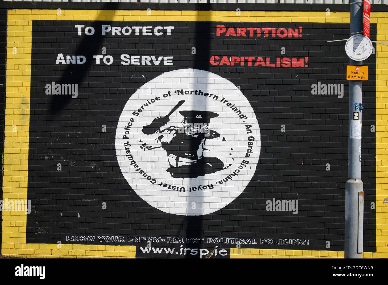 Impressionen: International Wall Belfast, Nordirland/Irlanda del Nord. Foto Stock