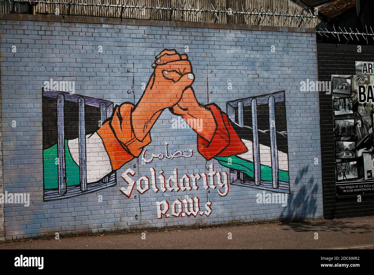 Impressionen: International Wall Belfast, Nordirland/Irlanda del Nord. Foto Stock