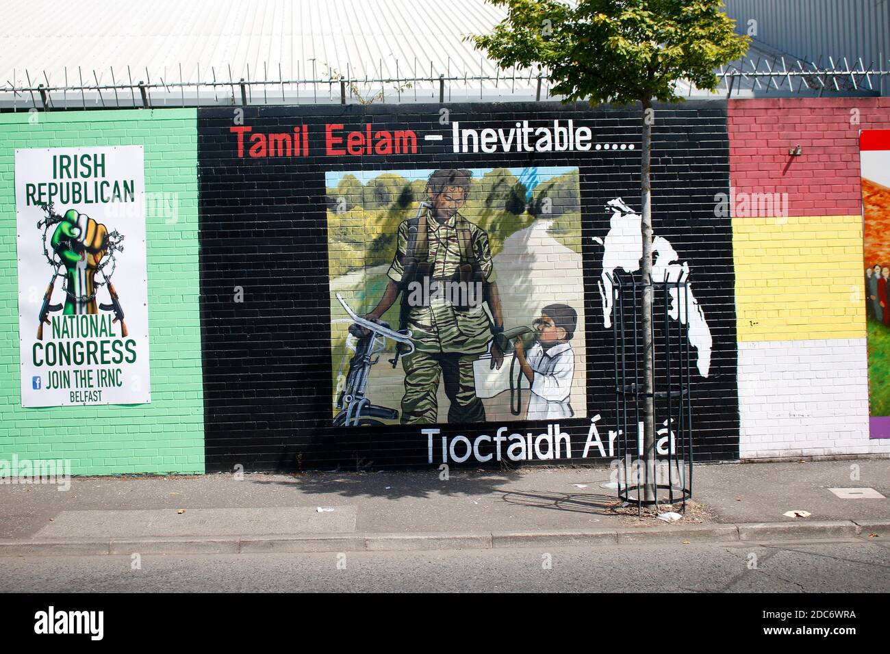 Impressionen: International Wall Belfast, Nordirland/Irlanda del Nord. Foto Stock