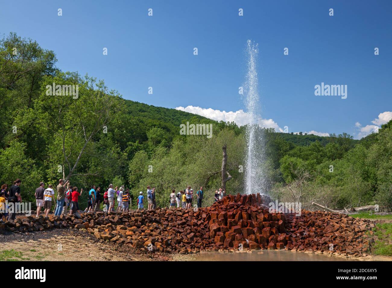 Geografia / viaggio, Germania, Renania-Palatinato, Andernach, sally del geyser di acqua fredda Andernach, Additional-Rights-Clearance-Info-Not-Available Foto Stock