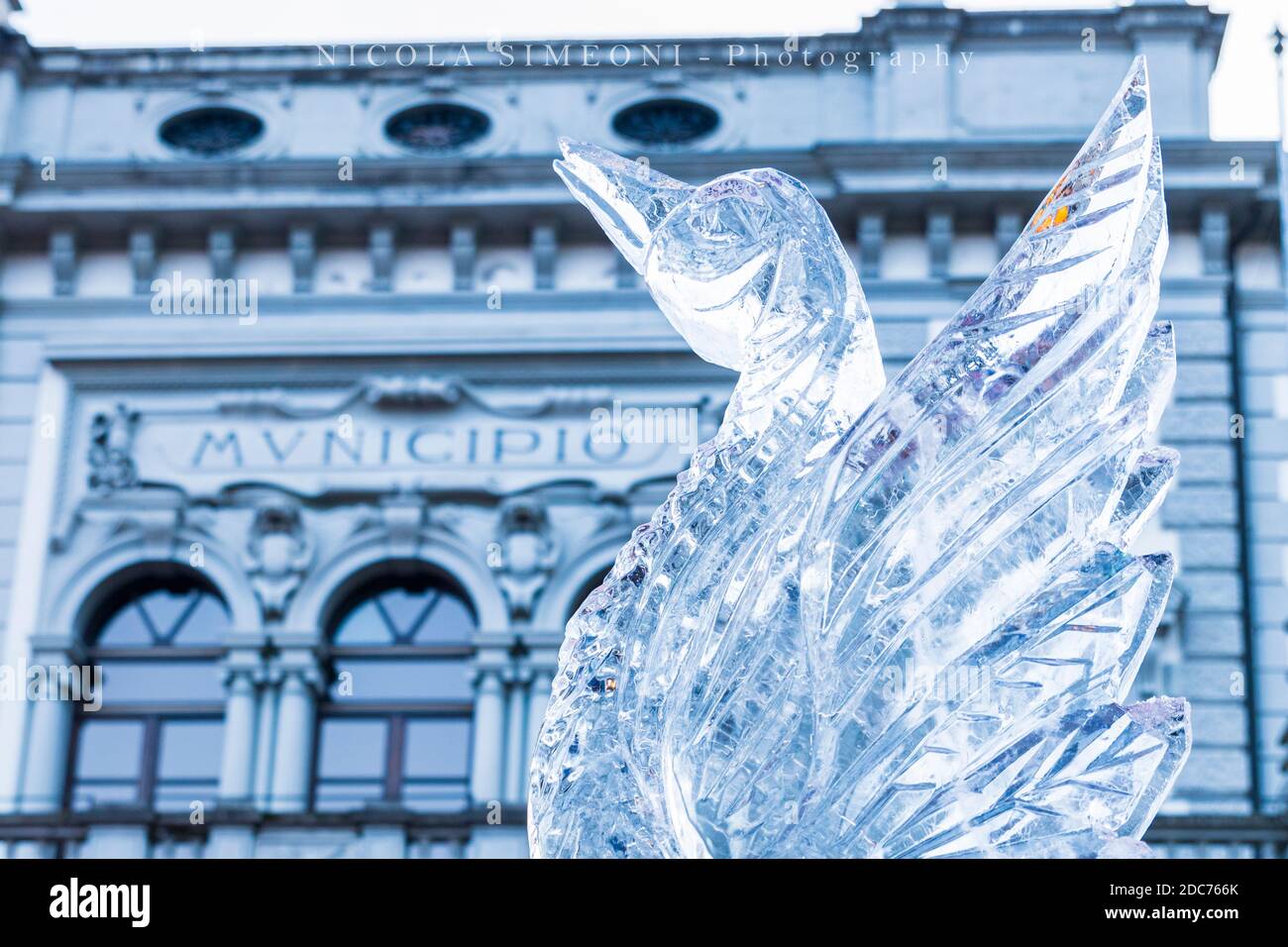 Concorso internazionale di sculture di ghiaccio. Pontebba. Italia Foto  stock - Alamy