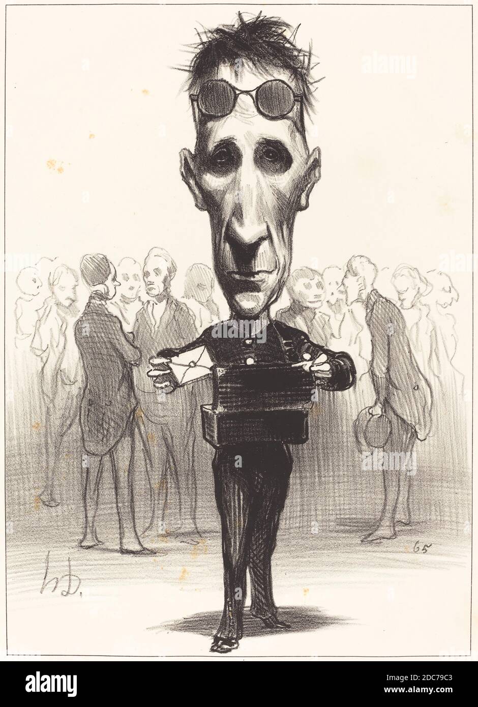 Honoré Daumier, (artista), francese, 1808 - 1879, Félix Saint-Priest, Les Représentans représentés (seconda serie): pl.17, (serie), 1849, litografia Foto Stock