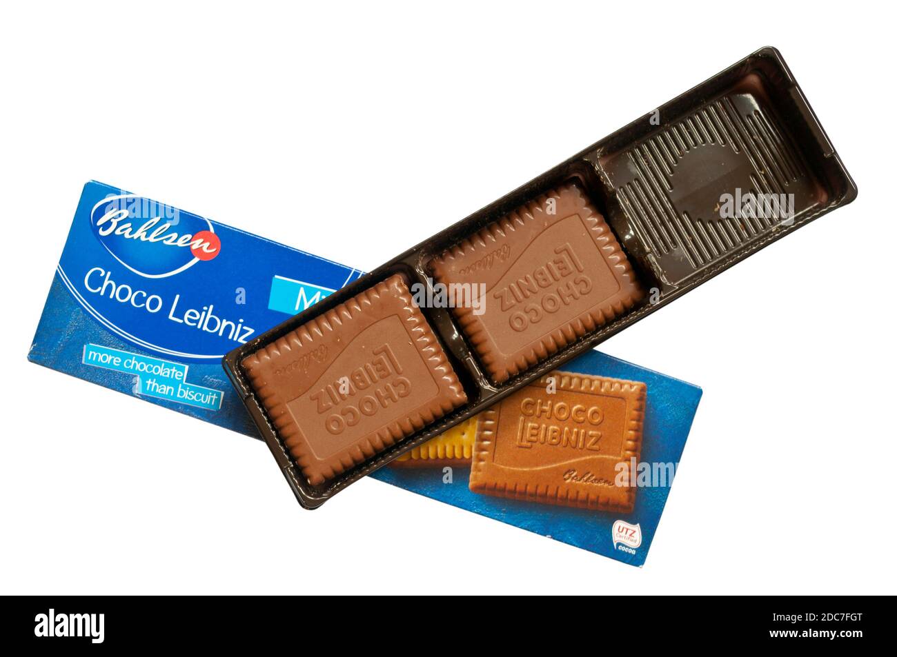 Confezione di biscotti al cioccolato al latte Bahlsen Choco Leibniz Foto Stock