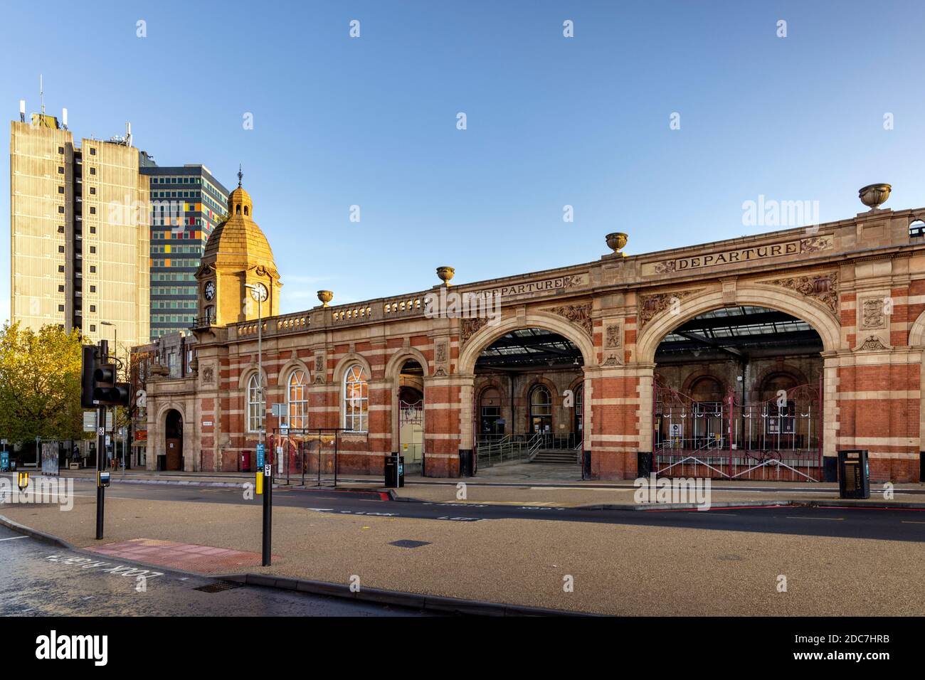 Stazione ferroviaria di Leicester su London Road, Leicester, Inghilterra Foto Stock