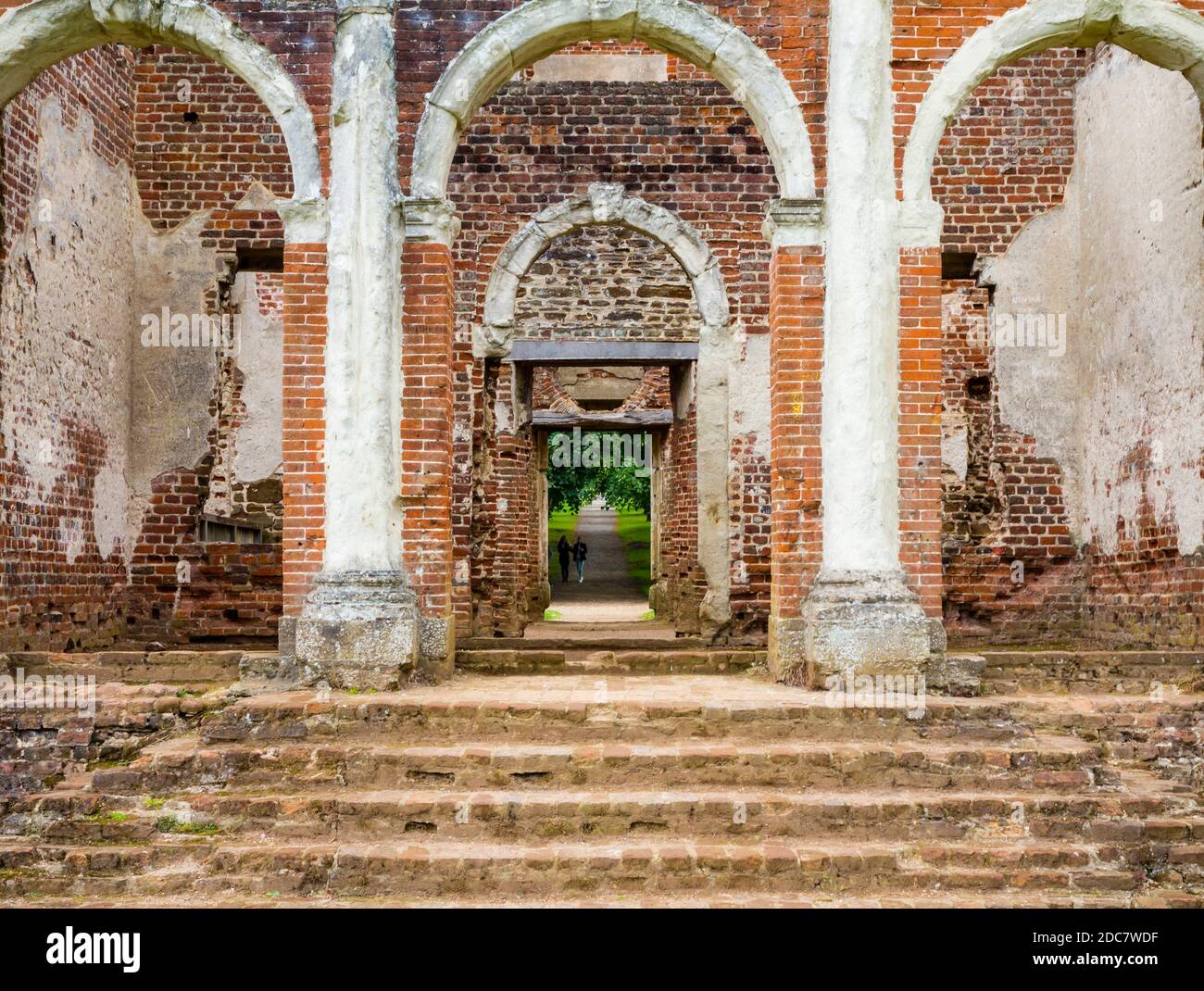 Le rovine di Houghton House un palazzo vicino Ampthill in Bedfordshire Inghilterra Regno Unito Foto Stock