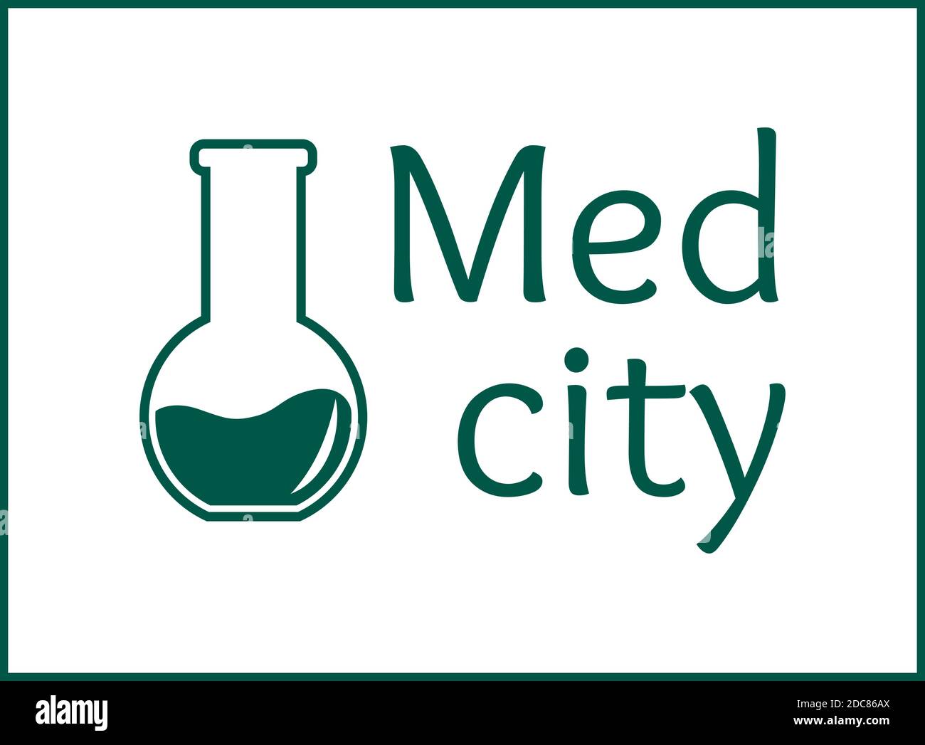 Logo City medicine, modello vettoriale per il design. Illustrazione Vettoriale