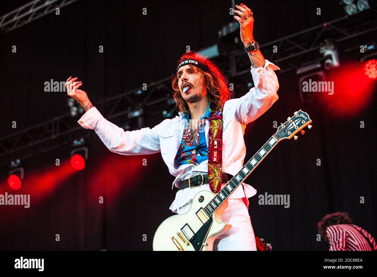 The Darkness Live in concerto Foto Stock