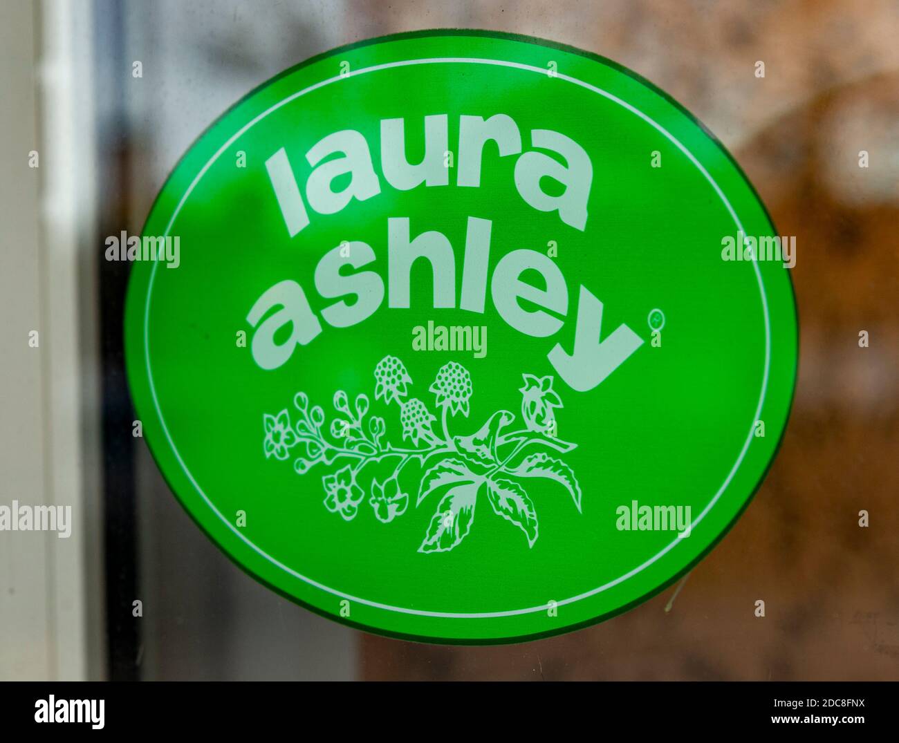 Grantham Lincolnshire UK - il negozio ora chiuso Laura Ashley in un moderno parco commerciale Foto Stock