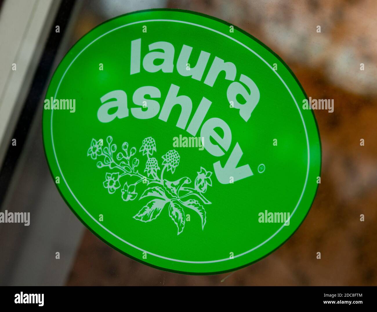 Grantham Lincolnshire UK - il negozio ora chiuso Laura Ashley in un moderno parco commerciale Foto Stock