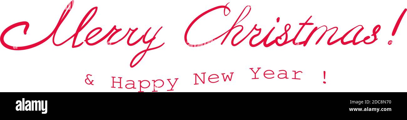 Buon Natale e Felice Anno Nuovo. Illustrazione Vettoriale