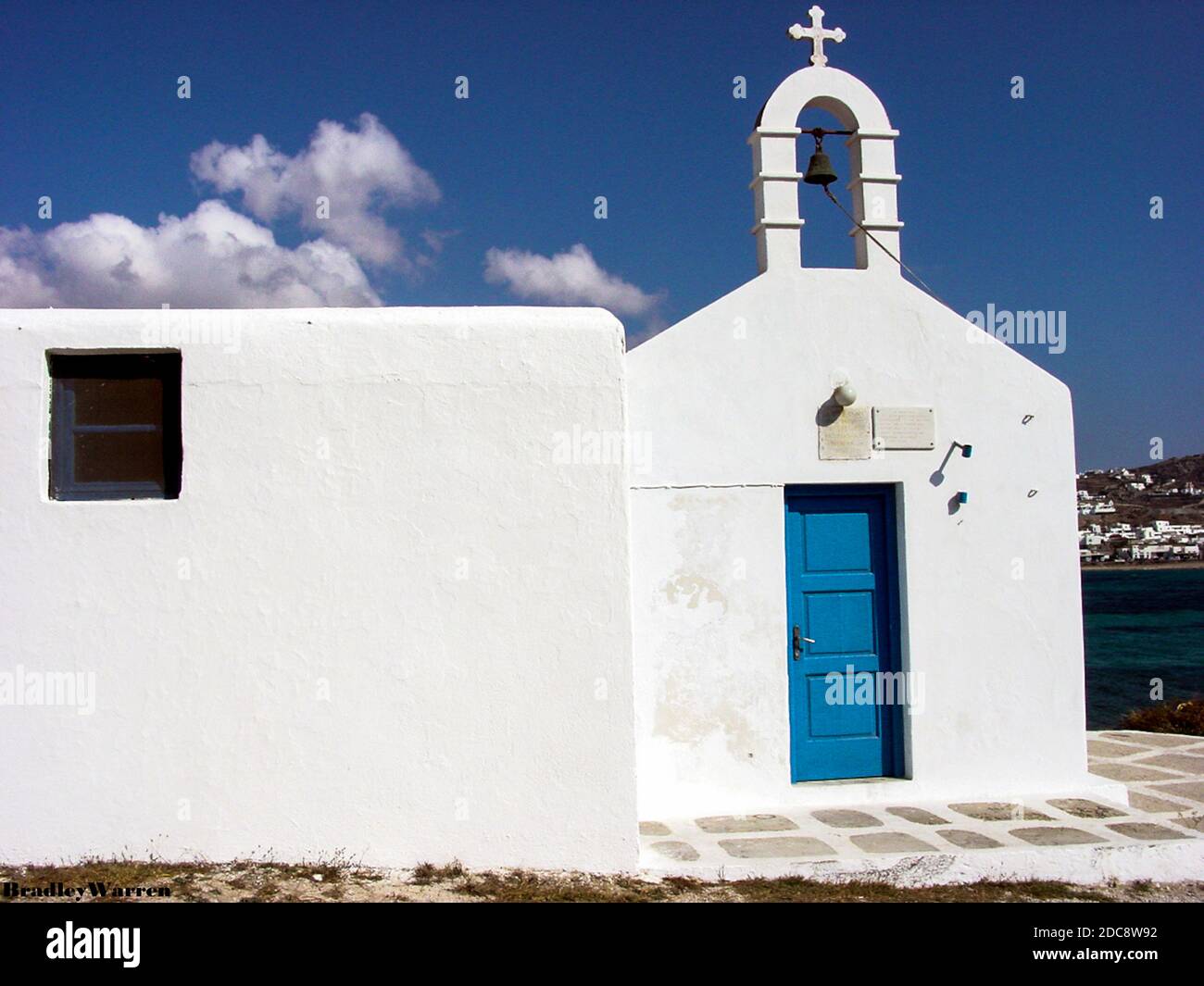Storico chiesa costruzione finestre e porte Foto Stock
