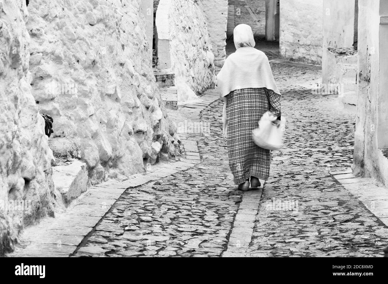 Architettura della Medina Vecchia di Chefchaouen, Marocco, Africa Foto Stock