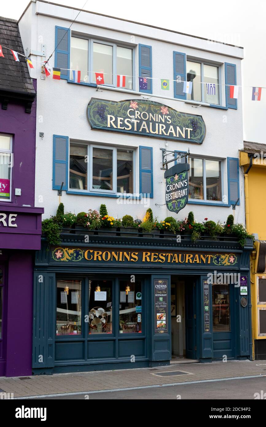 Ristorante Cronin's su College Street nella contea di Killarney, Kerry, Irlanda Foto Stock