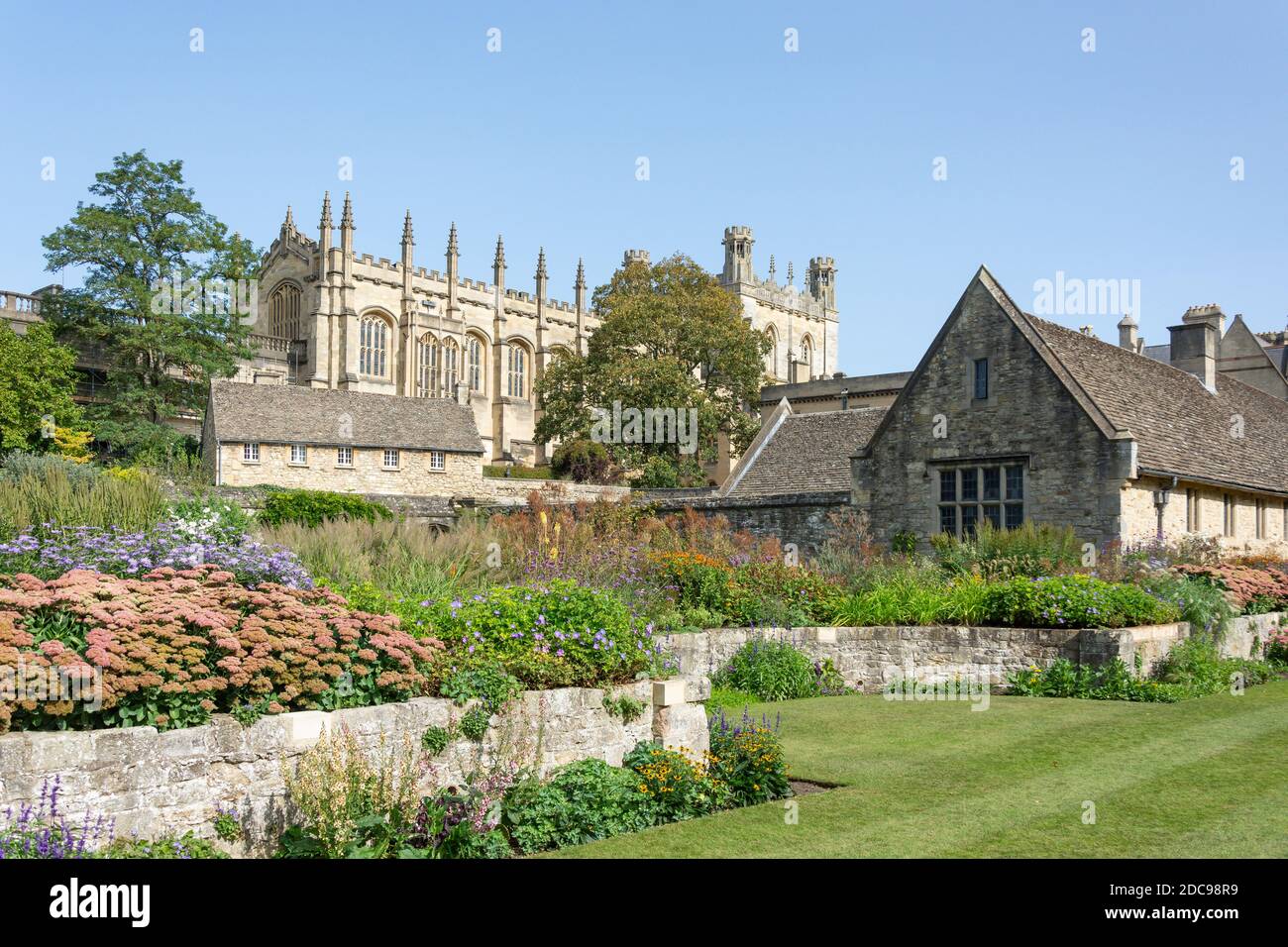 War Memorial Garden, Christ Church College, University of Oxford, St Algate's, Oxford, Oxfordshire, Inghilterra, Regno Unito Foto Stock