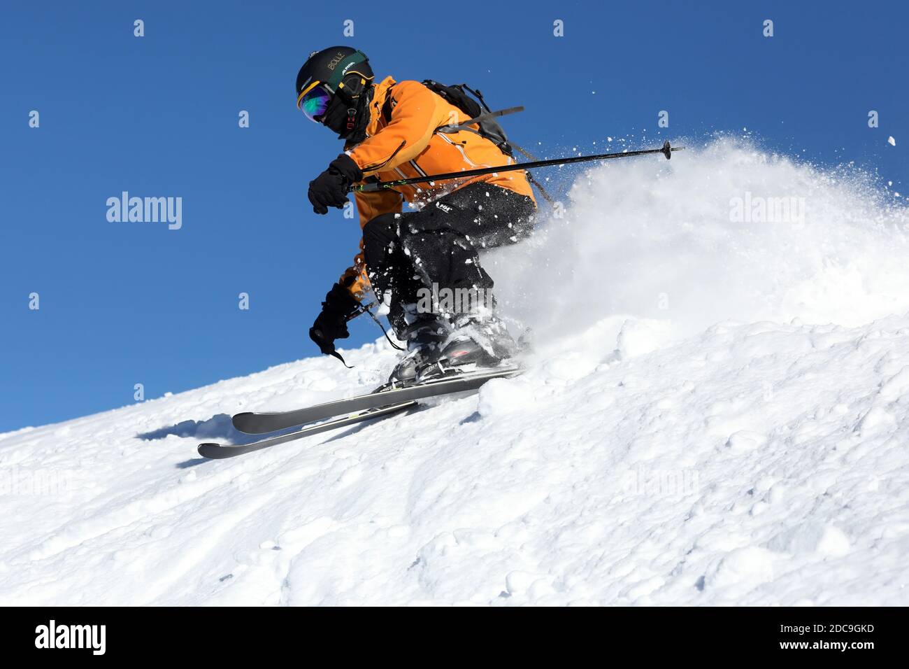 04.02.2019, Schruns, Vorarlberg, Austria - Teenager sci. 00S190204D549CAROEX.JPG [RELEASE DEL MODELLO: SÌ, RELEASE DELLA PROPRIETÀ: NO (c) caro images / Serge, Foto Stock