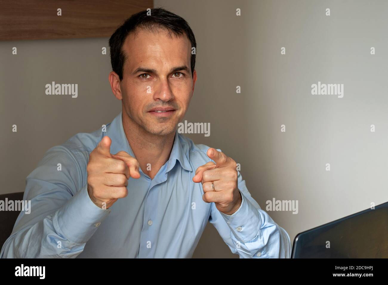 Tu sei il capo. Foto Stock