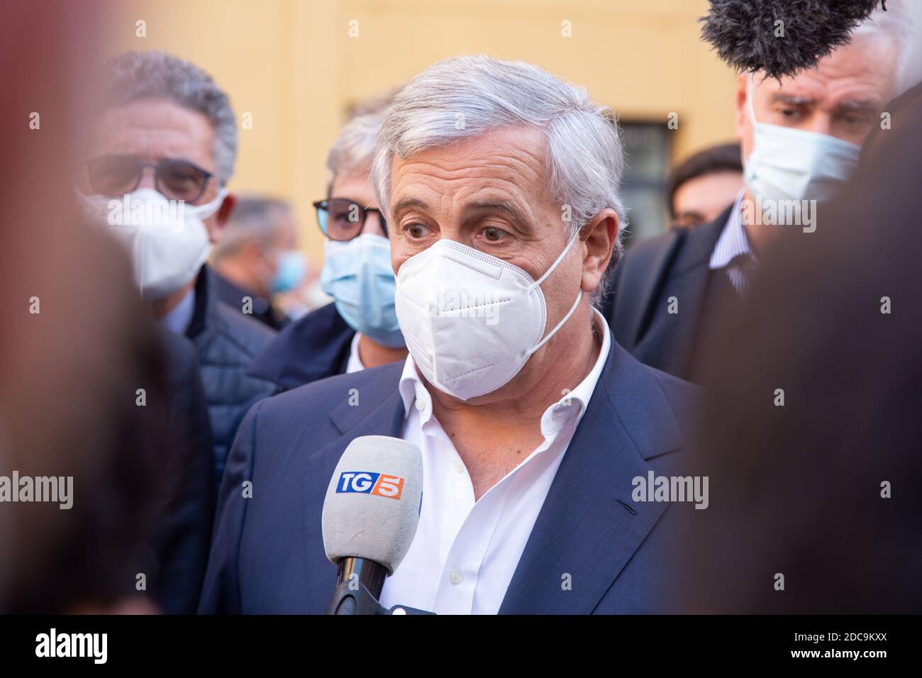 Roma, Italia. 19 Nov 2020. Antonio Tajani, MEP e Vice presidente di forza Italia (Foto di Matteo Nardone/Pacific Press) Credit: Pacific Press Media Production Corp./Alamy Live News Foto Stock