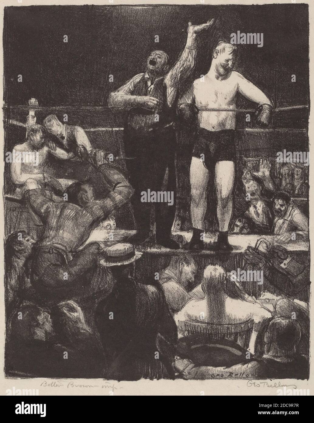 George Bellows, (artista), americano, 1882 - 1925, Introductions, 1921, litografia in nero, immagine: 21.59 × 17.78 cm (8 1/2 × 7 pollici Foto Stock