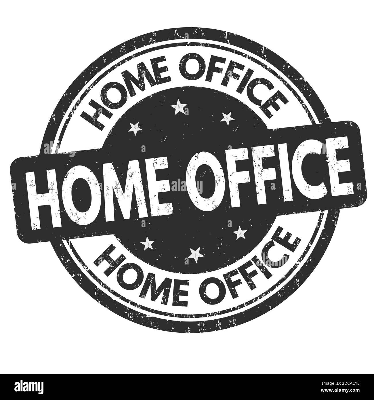 Francobollo in gomma per ufficio domestico su sfondo bianco, illustrazione vettoriale Illustrazione Vettoriale