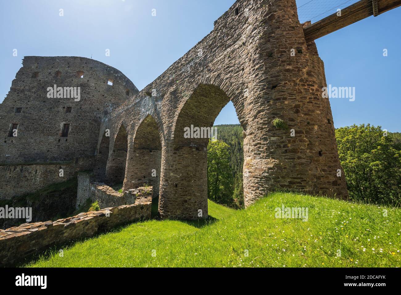 Castello di Velhartice nel quartiere di Klatovy, repubblica Ceca Foto Stock