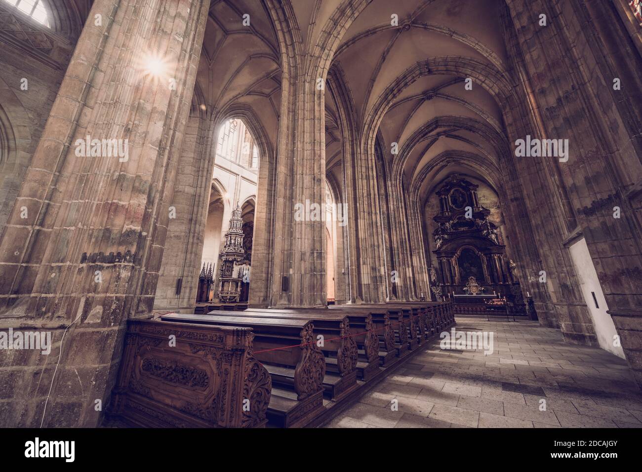 Cattedrale di Santa Barbora a Kutna Hora Foto Stock