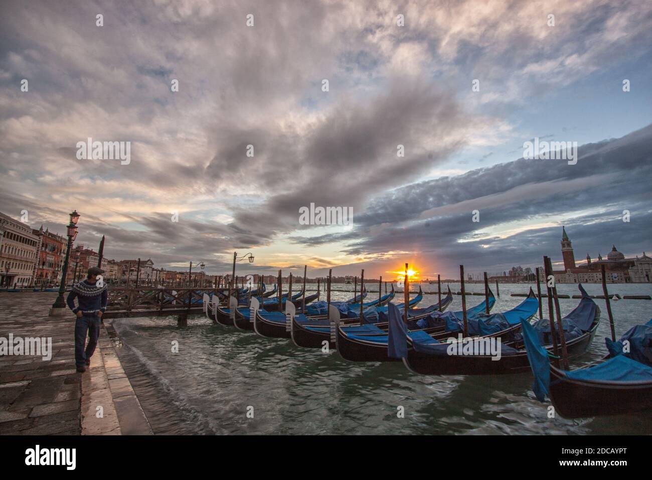 Un'alba veneziana Foto Stock