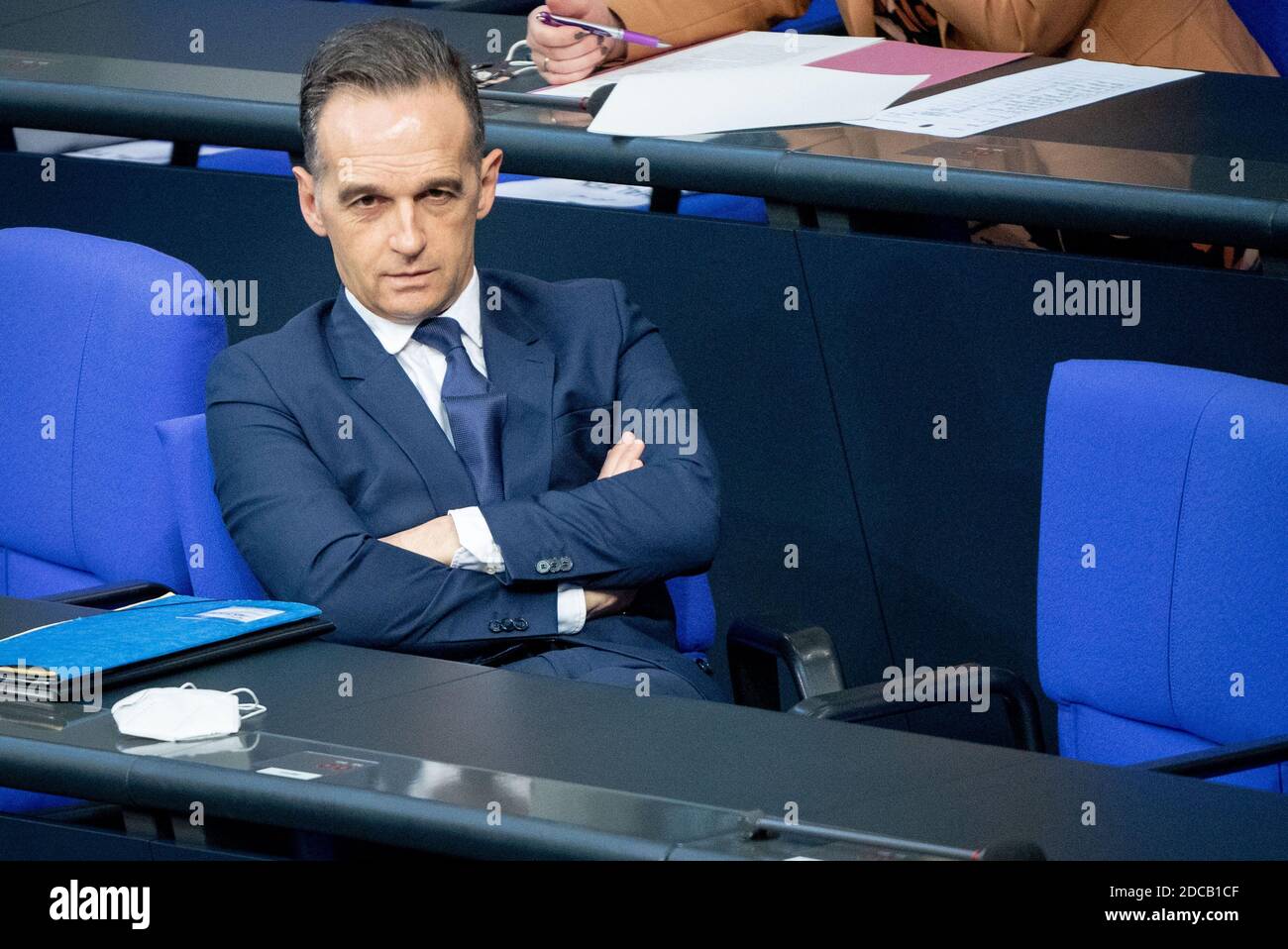 Berlino, Germania. 20 Nov 2020. Heiko Maas (SPD), ministro degli Esteri, partecipa alla sessione del Bundestag Credit: Kay Nietfeld/dpa/Alamy Live News Foto Stock