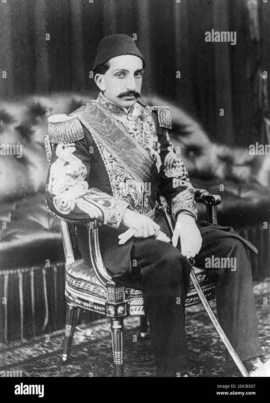 ABDULHAMIT II, (1842-1918) Sultano dei Turchi, circa 1890. Foto Stock