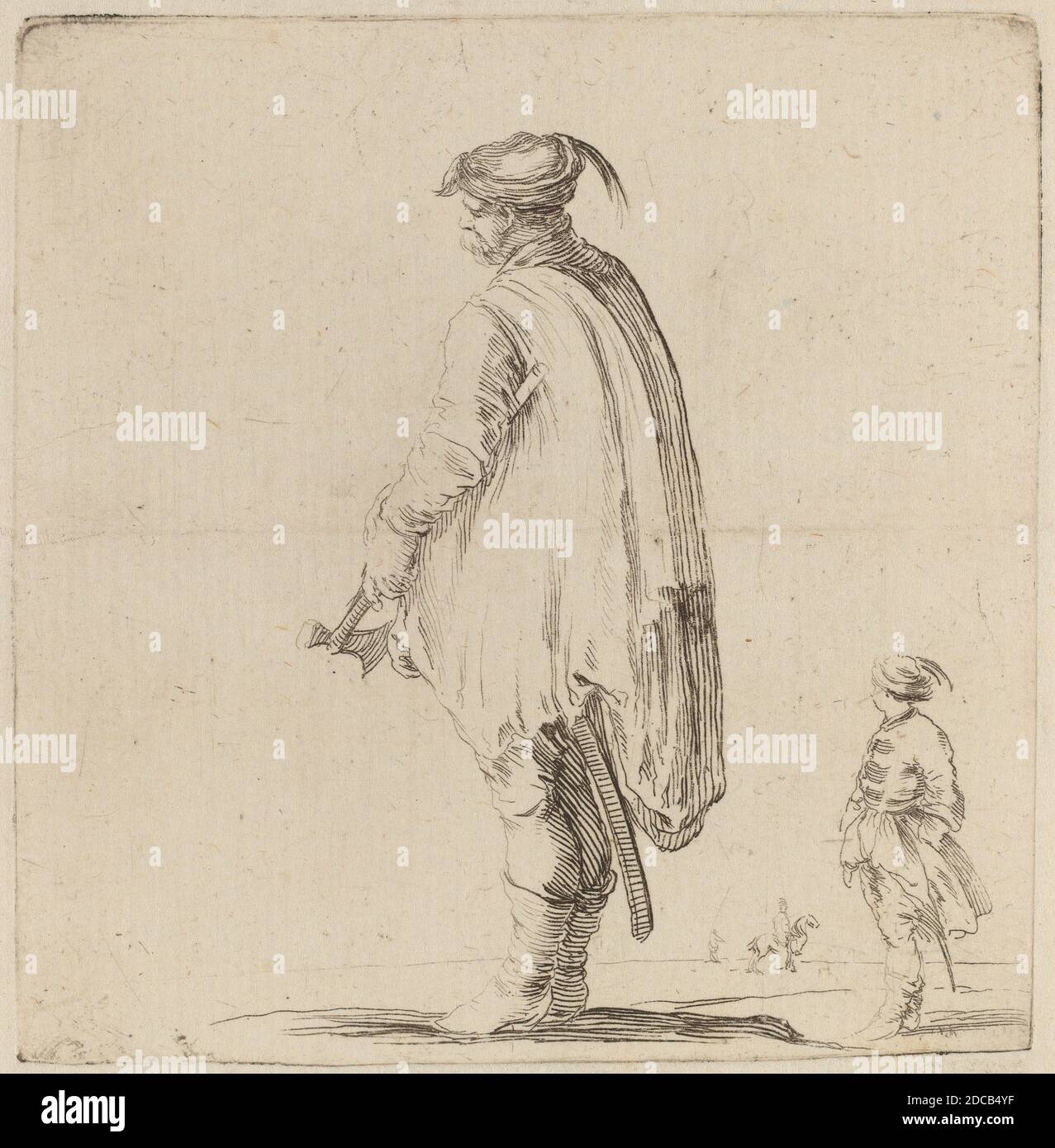 Stefano della Bella, (artista), fiorentino, 1610 - 1664, Polo con la mano sinistra, quadrante Medicea, vol.3 (1986.50.11-108), (serie), incisione su carta deposte Foto Stock