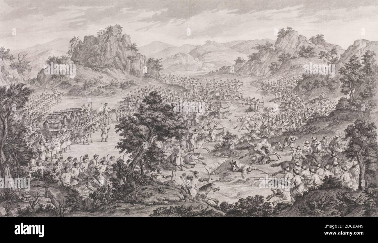 La Grande Vittoria di Qurman, 1770. Foto Stock