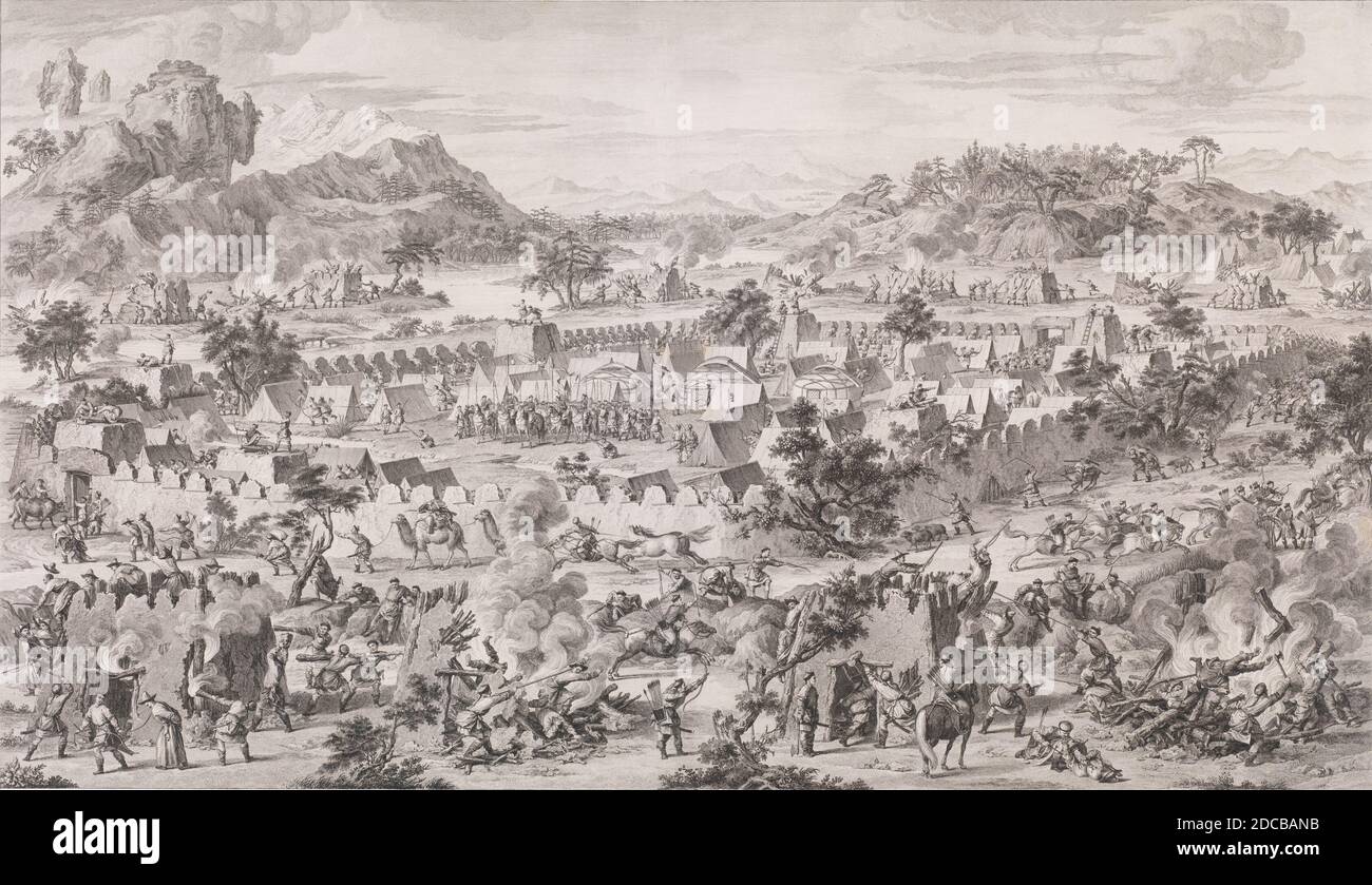 La battaglia di Tonguzluq, 1773. Foto Stock