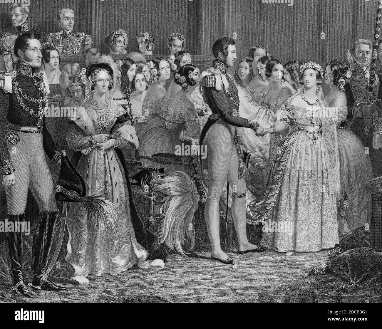 Matrimonio della Regina Vittoria, 10 febbraio 1840, 1844. Foto Stock
