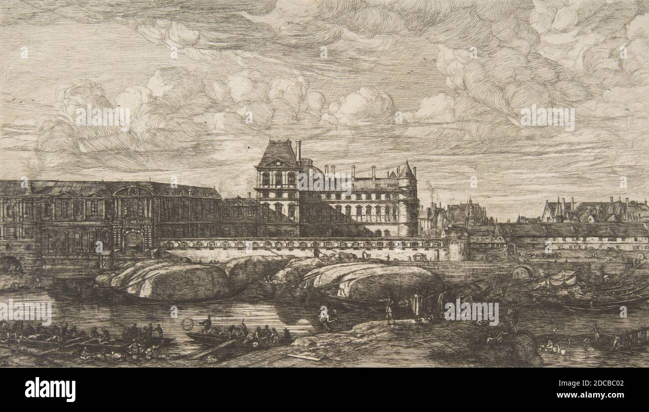 Il Vecchio Louvre, Parigi, dopo Zeeman, 1865-66. Foto Stock