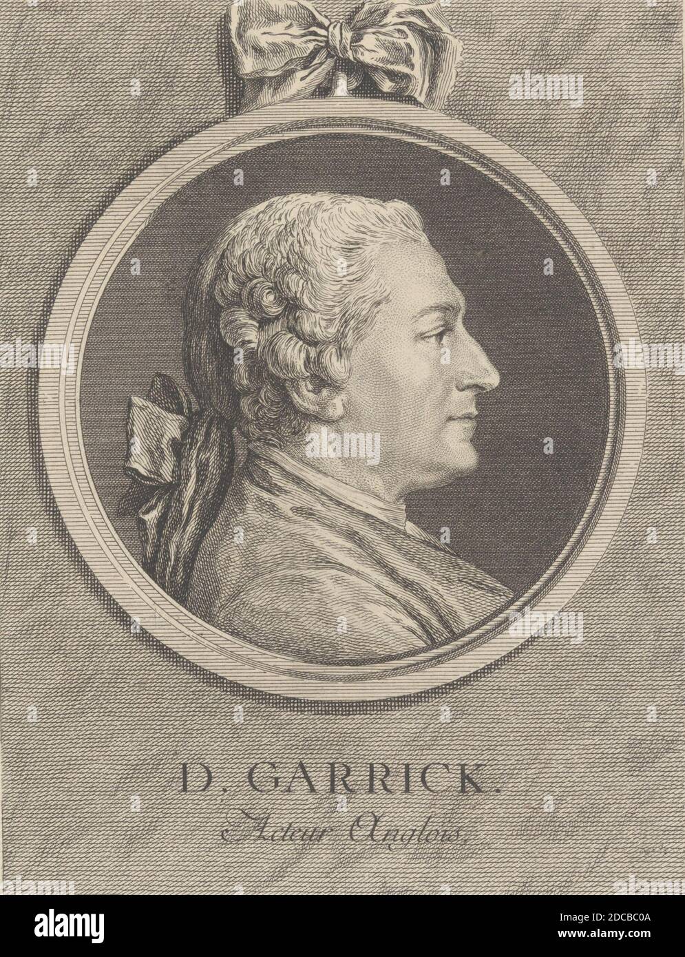 Ritratto di David Garrick, 1764. Foto Stock