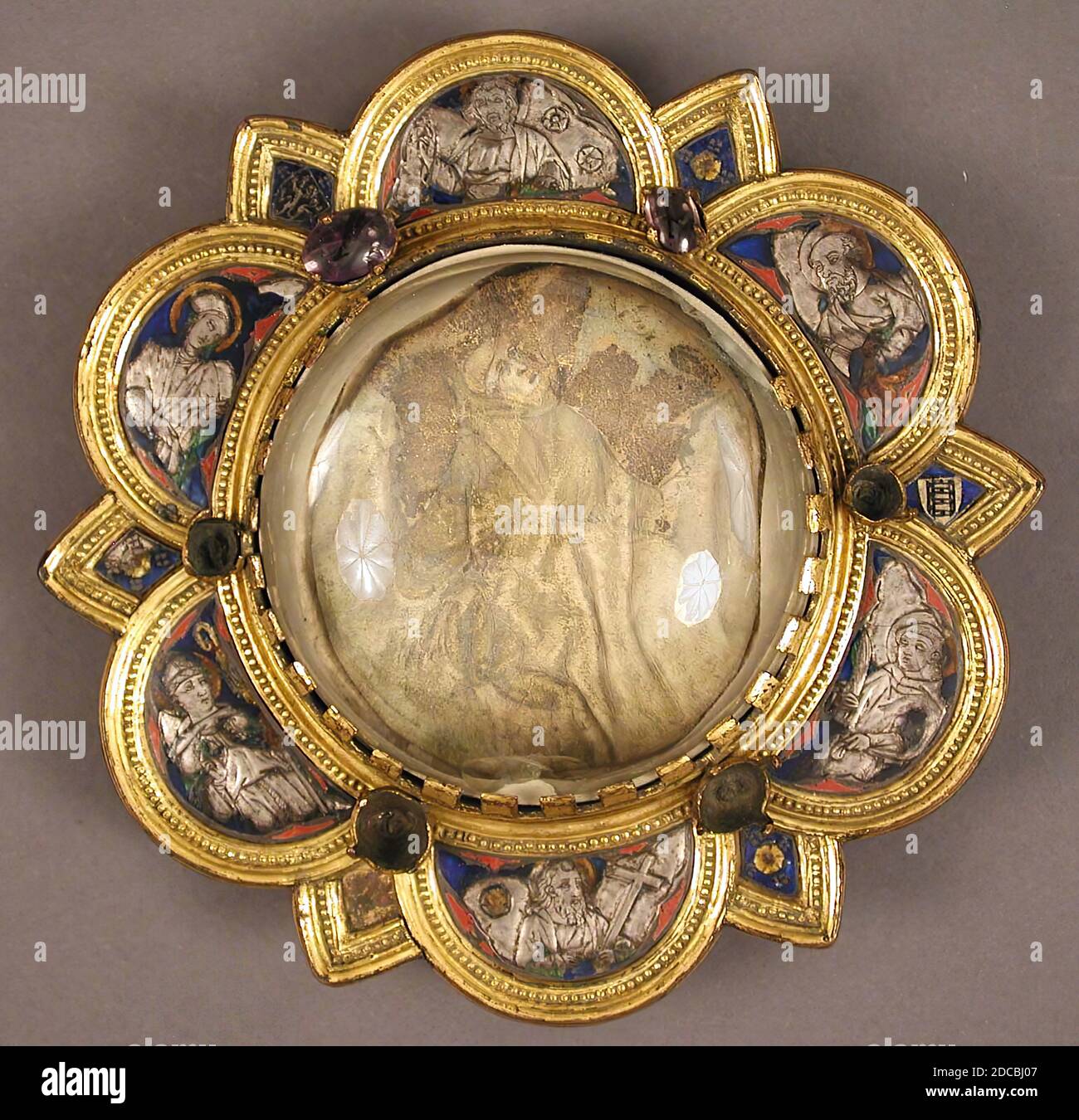 Morse con San Francesco che riceve le Stimmate, italiano, metà del 14 ° secolo. Foto Stock