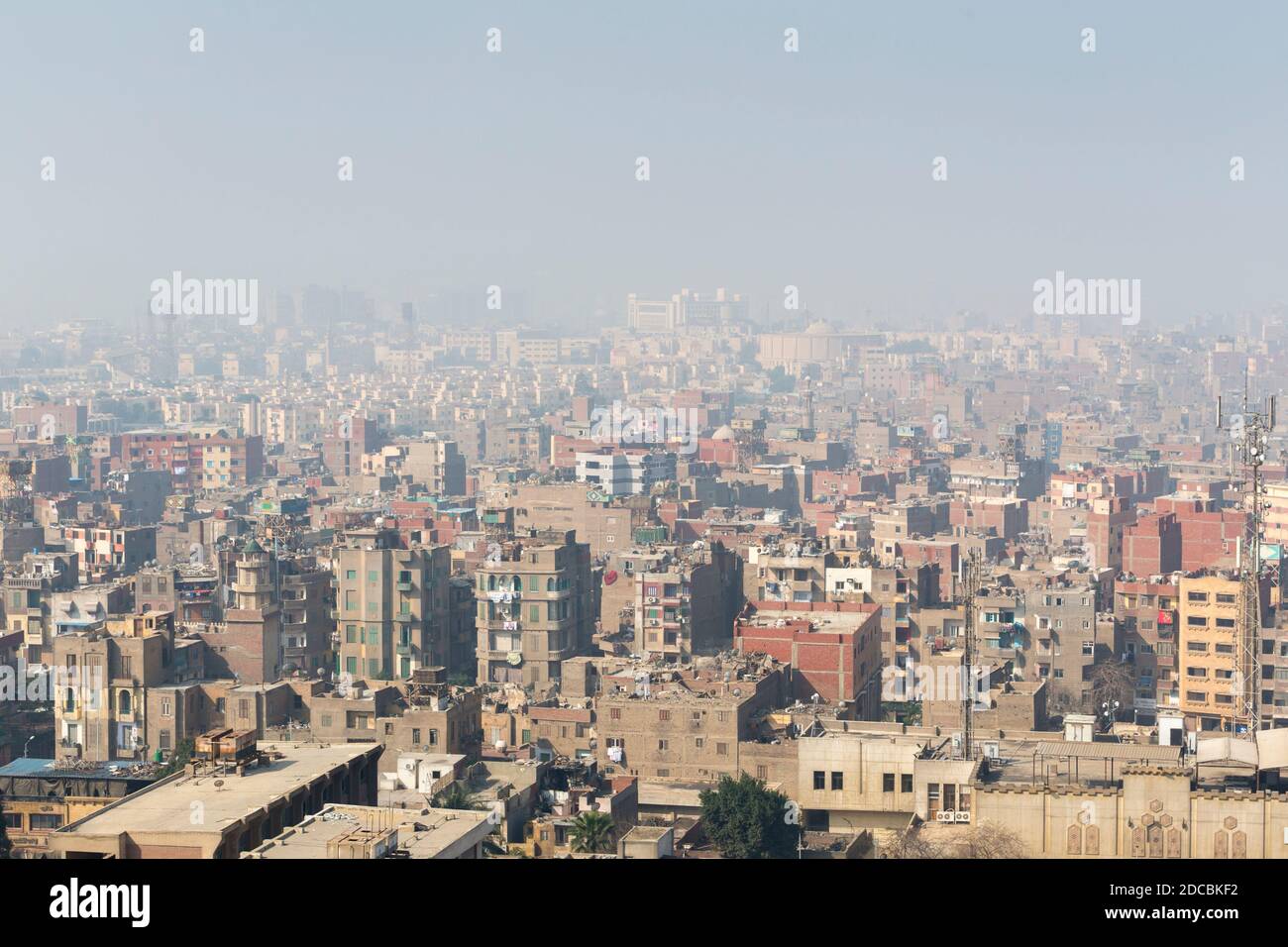 Vista frizzante mattina del Cairo, Egitto Foto Stock