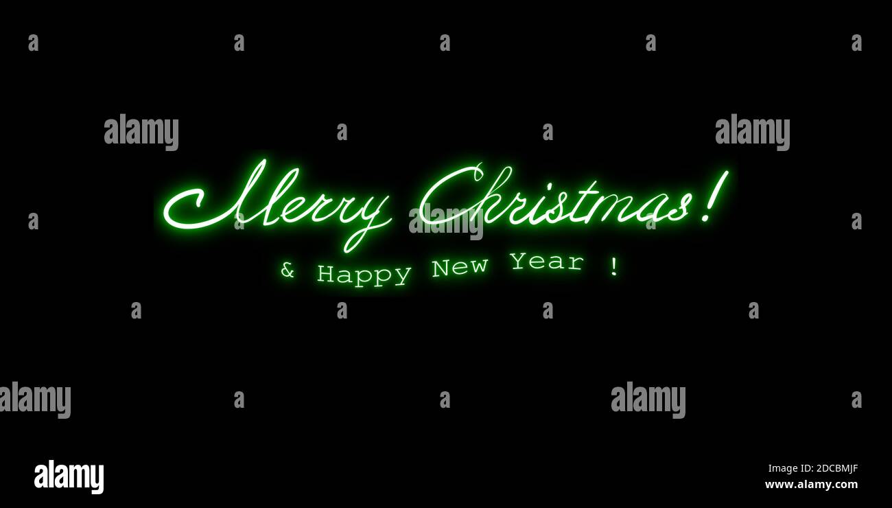Buon Natale e felice anno nuovo, testo Illustrazione Vettoriale