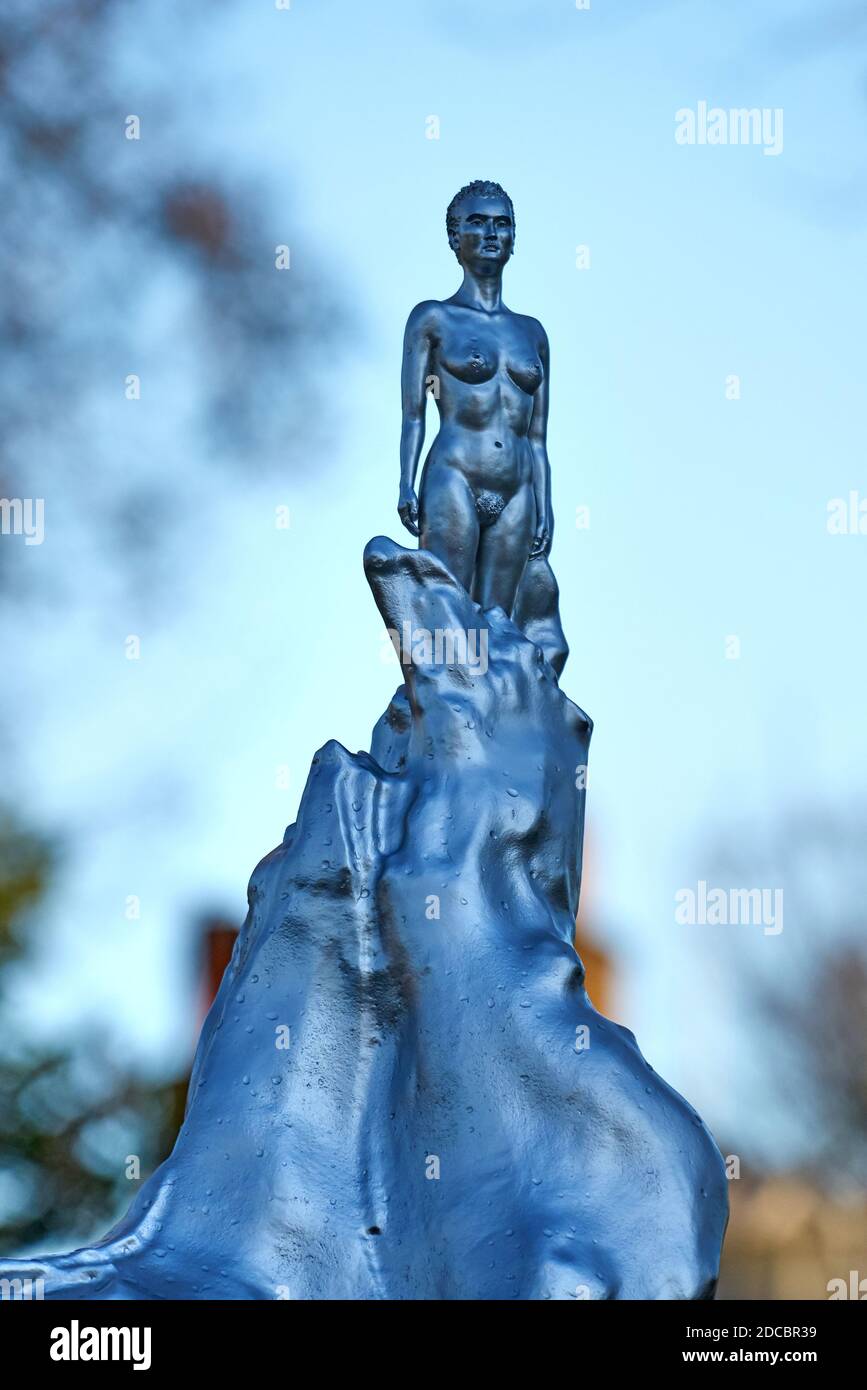 mary wollstonecraft statua Newington Green London Foto Stock